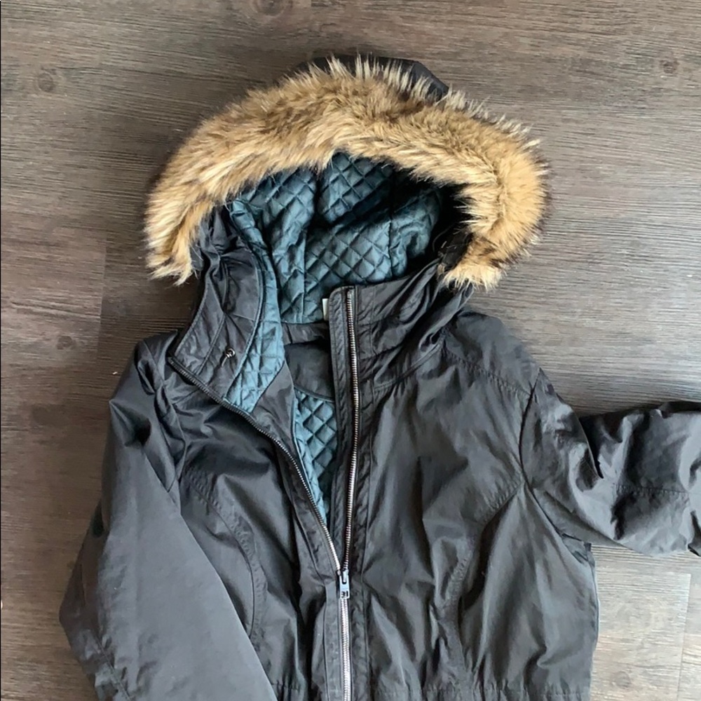 Athleta Coat - Faux Fur Hood Lining
